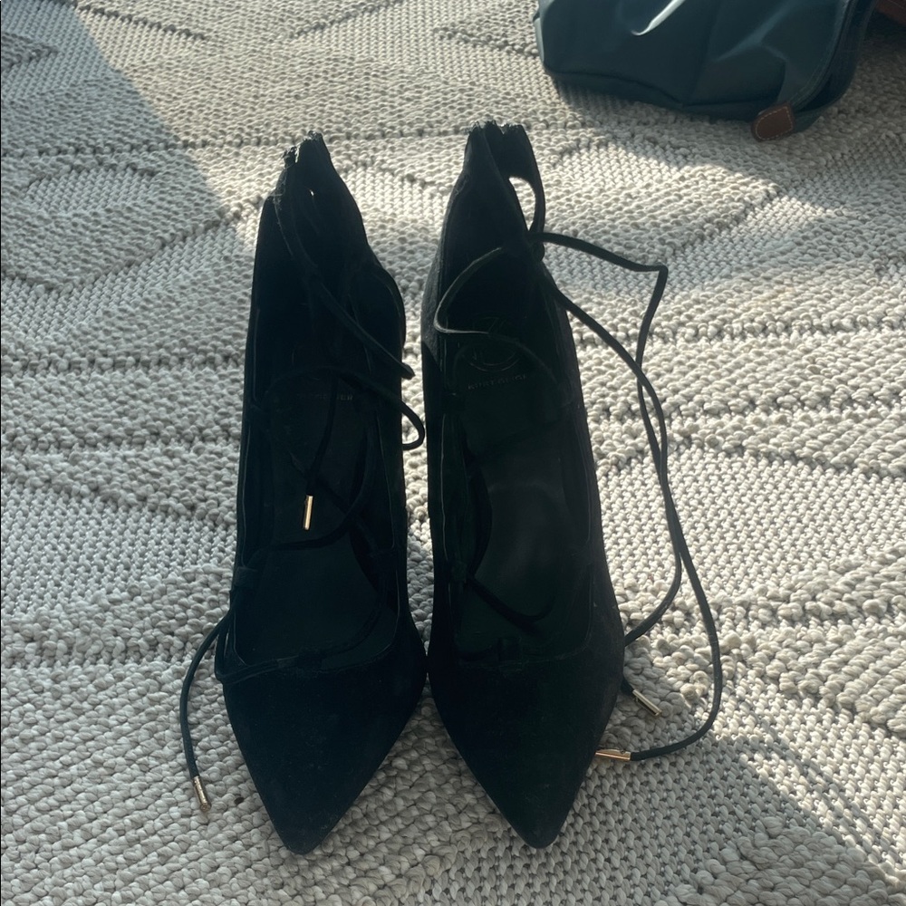 Kurt Geiger Elegant Black Lace-Up Women's Shoes